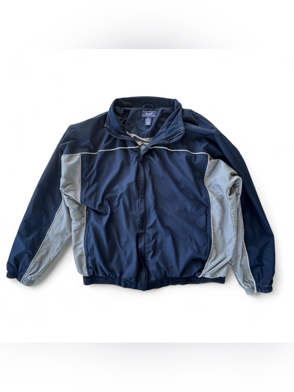 Roundtree & Yorke Sport Navy Colorblock Windbreaker Jacket Men’s 2XT Lightweight